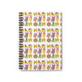 Cute Emoji Pattern Spiral Notebook — Fun School & Journal Ruled Notebook