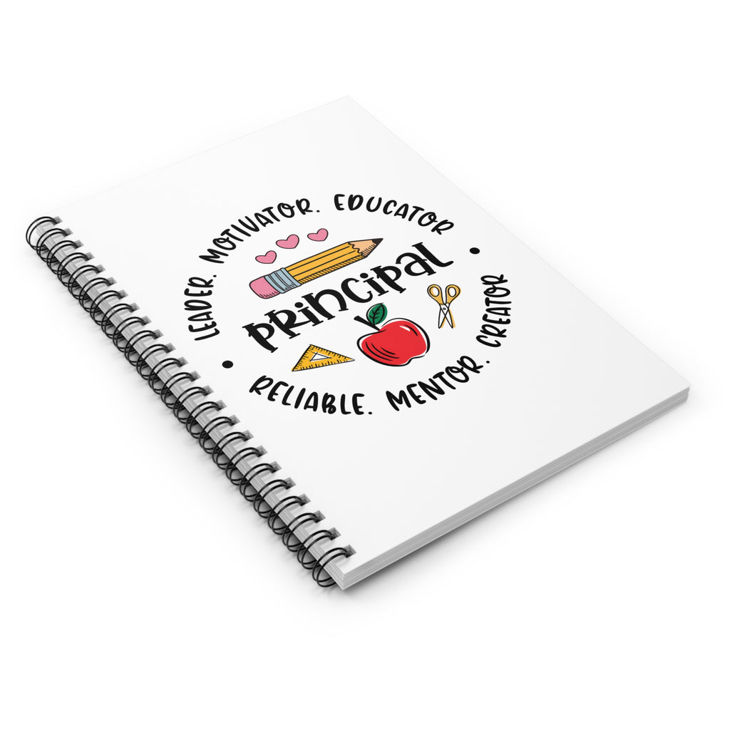 Principal Appreciation Notebook — Leader • Mentor • Educator Spiral Journal