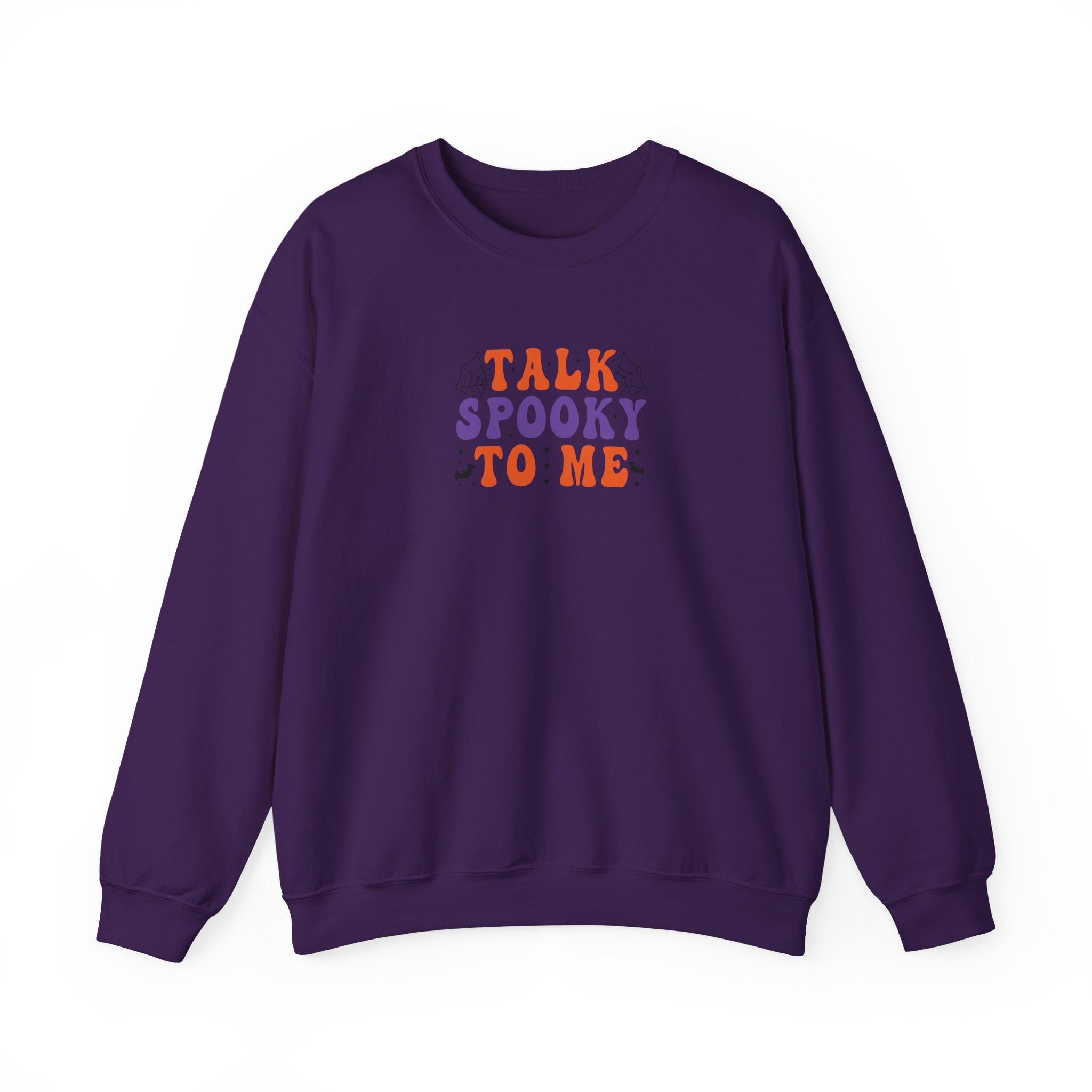 Talk Spooky To Me Crewneck Sweatshirt — Halloween Graphic Pullover
