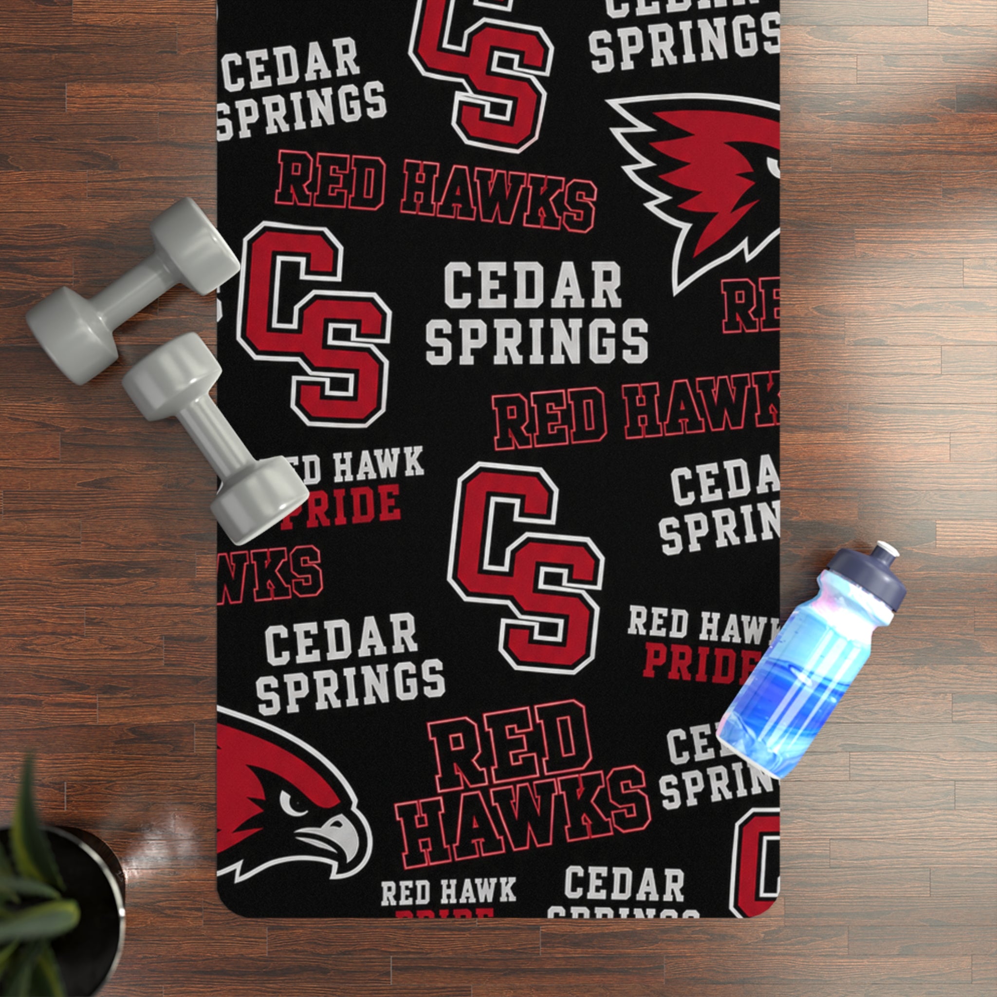 Cedar Springs Red Hawks Yoga Mat