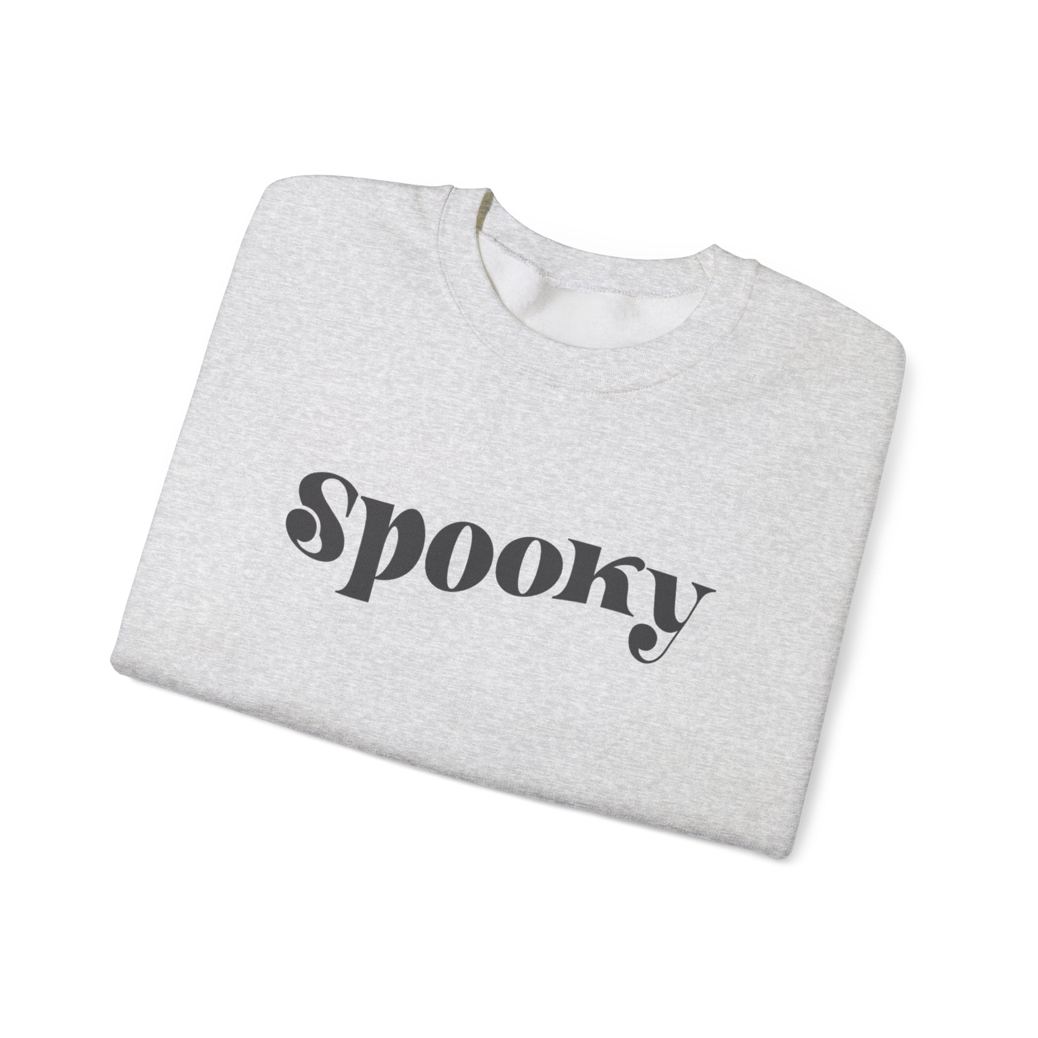 Spooky Crewneck Sweatshirt — Minimal Halloween Pullover