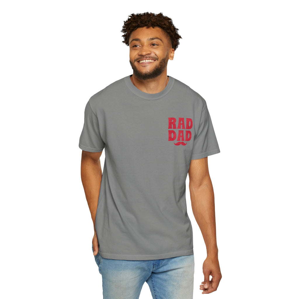 Rad Dad T-Shirt with Mustache Graphic — Father’s Day Gift Tee