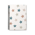 Pastel Star Spiral Notebook — Cute Ruled Journal for Kids & Adults