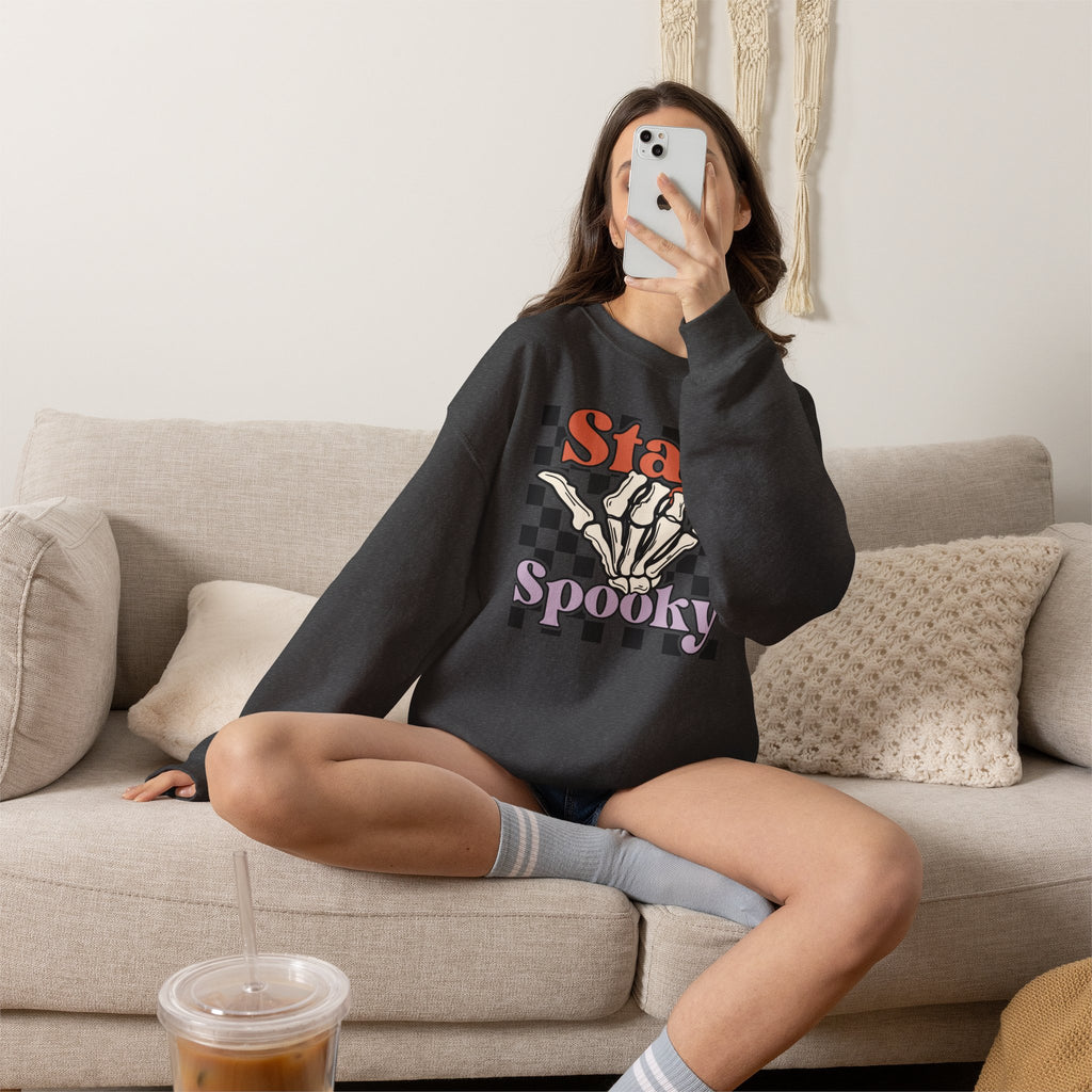 Stay Spooky Skeleton Crewneck Sweatshirt
