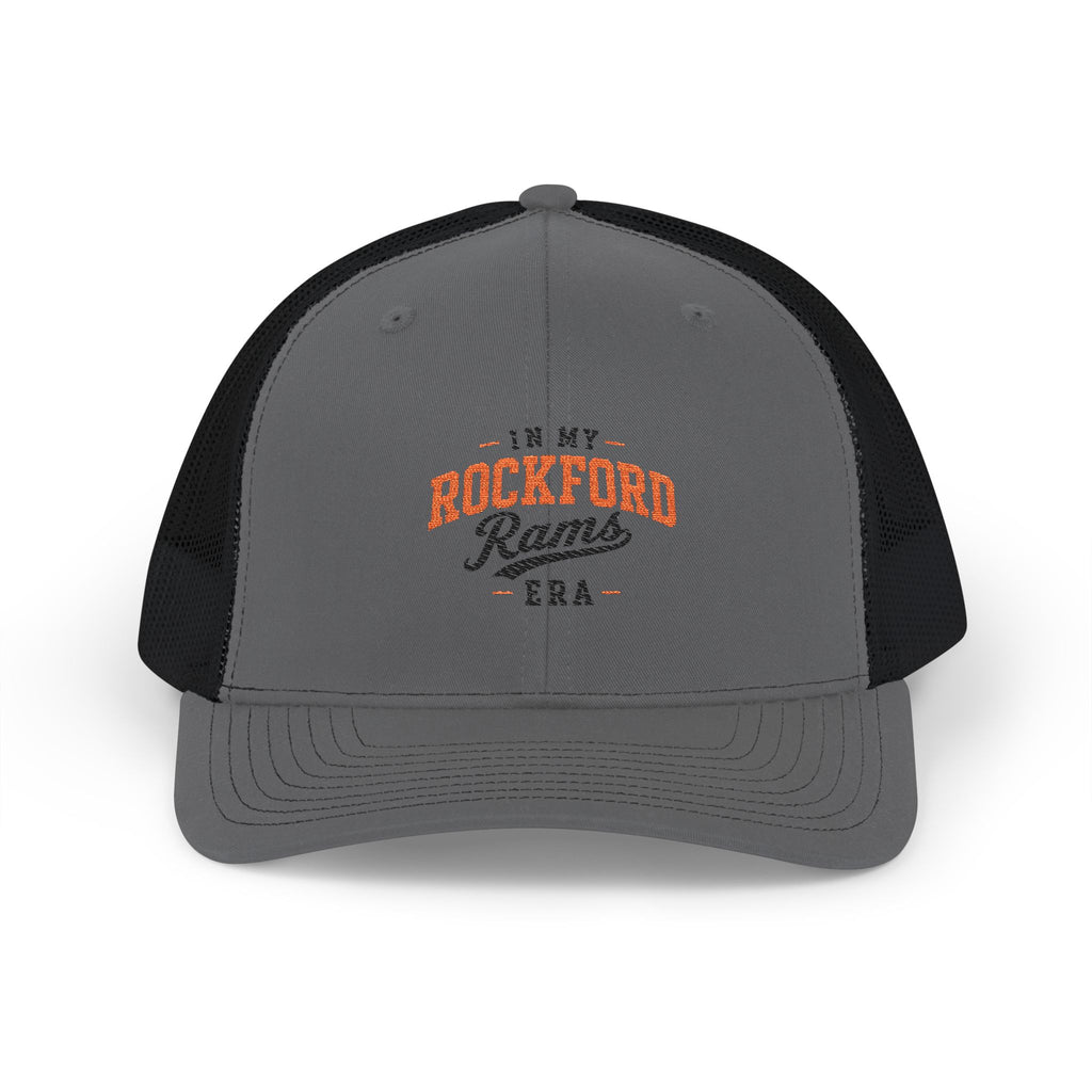 Rockford Rams Era Snapback Trucker Cap — Vintage Athletic Mesh Hat