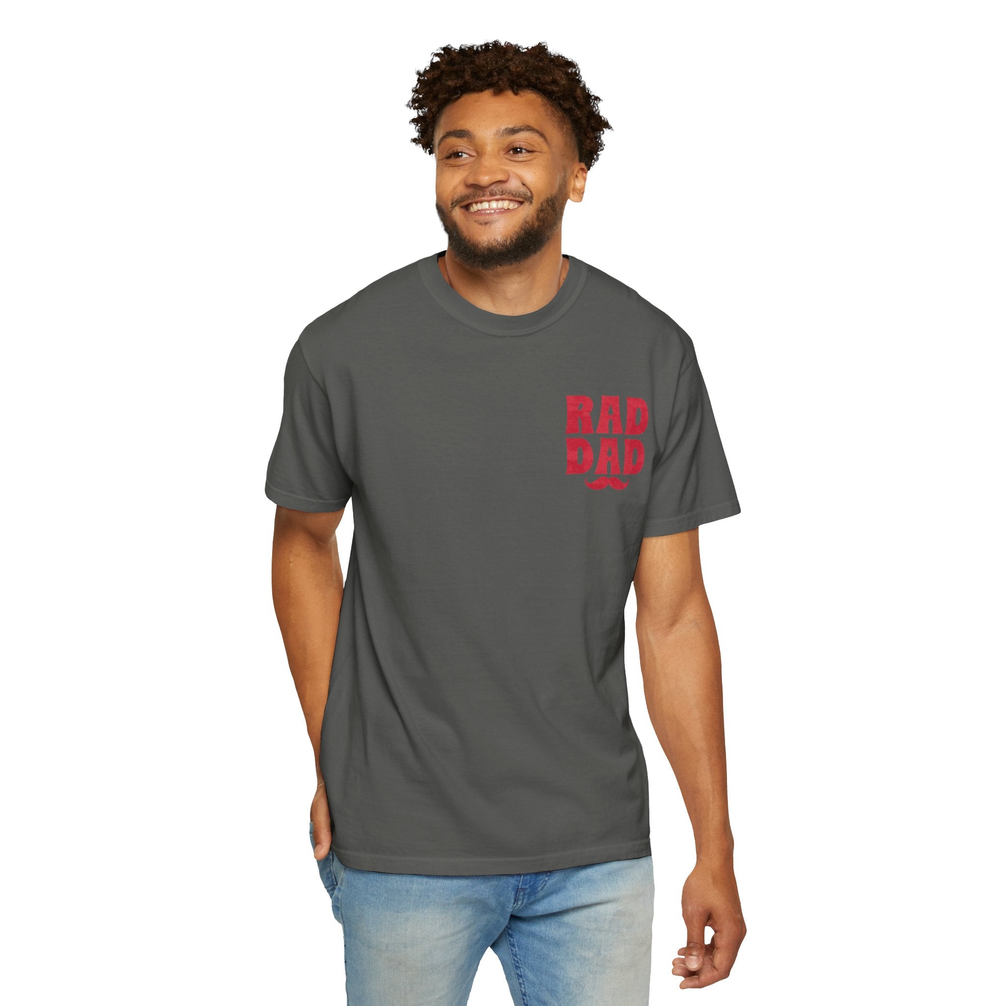 Rad Dad T-Shirt with Mustache Graphic — Father’s Day Gift Tee