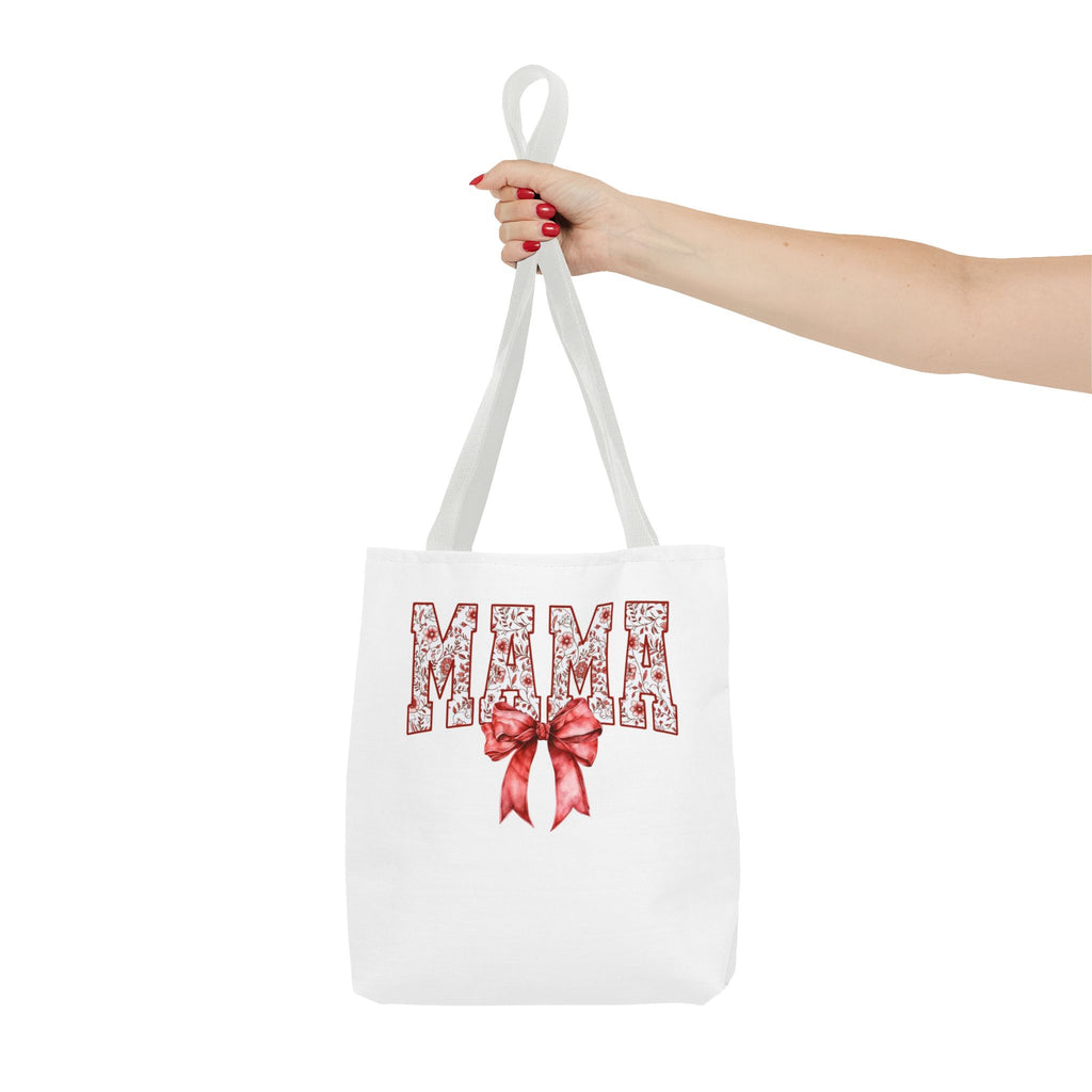 Mama Floral Bow Tote Bag – Mother's Day Gift Cotton Shopper