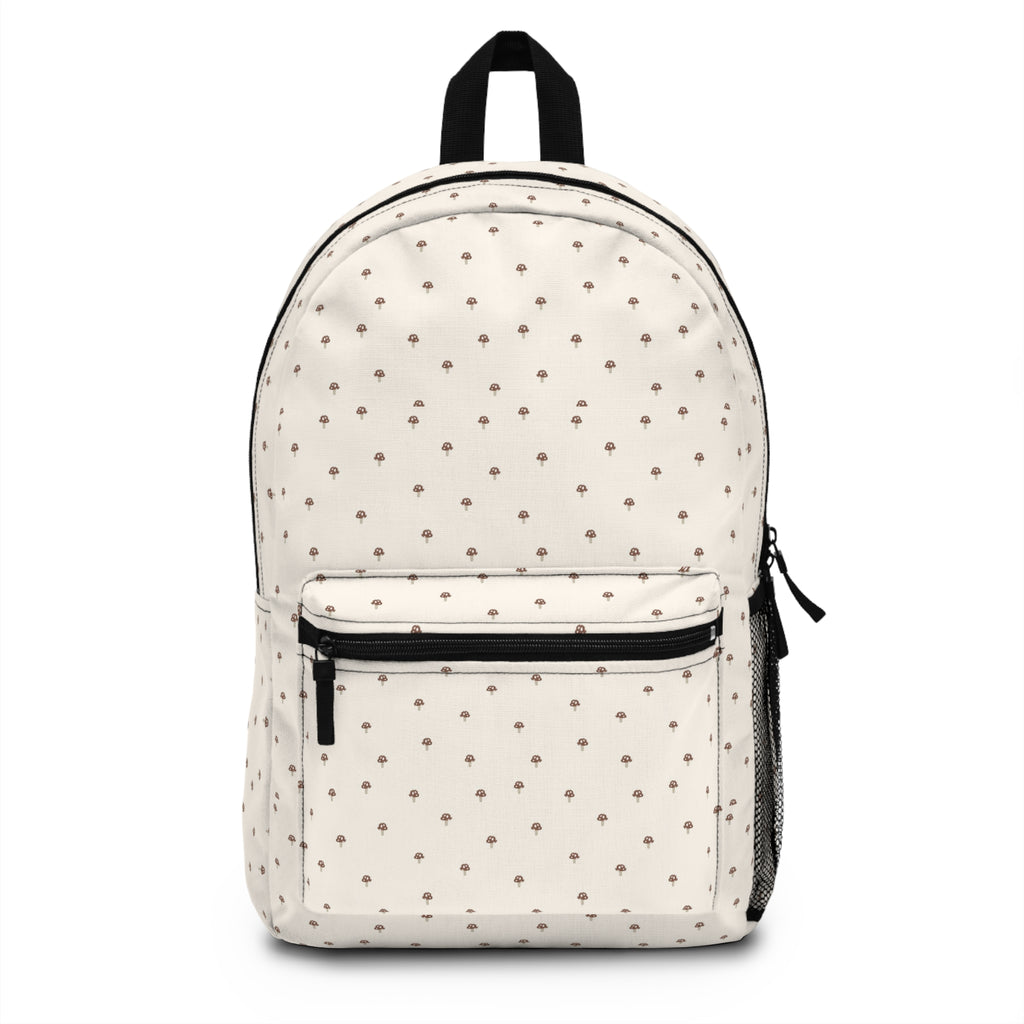 Neutral Polka Dot Backpack — Cream Tiny Dots School & Everyday Bag