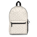 Neutral Polka Dot Backpack — Cream Tiny Dots School & Everyday Bag