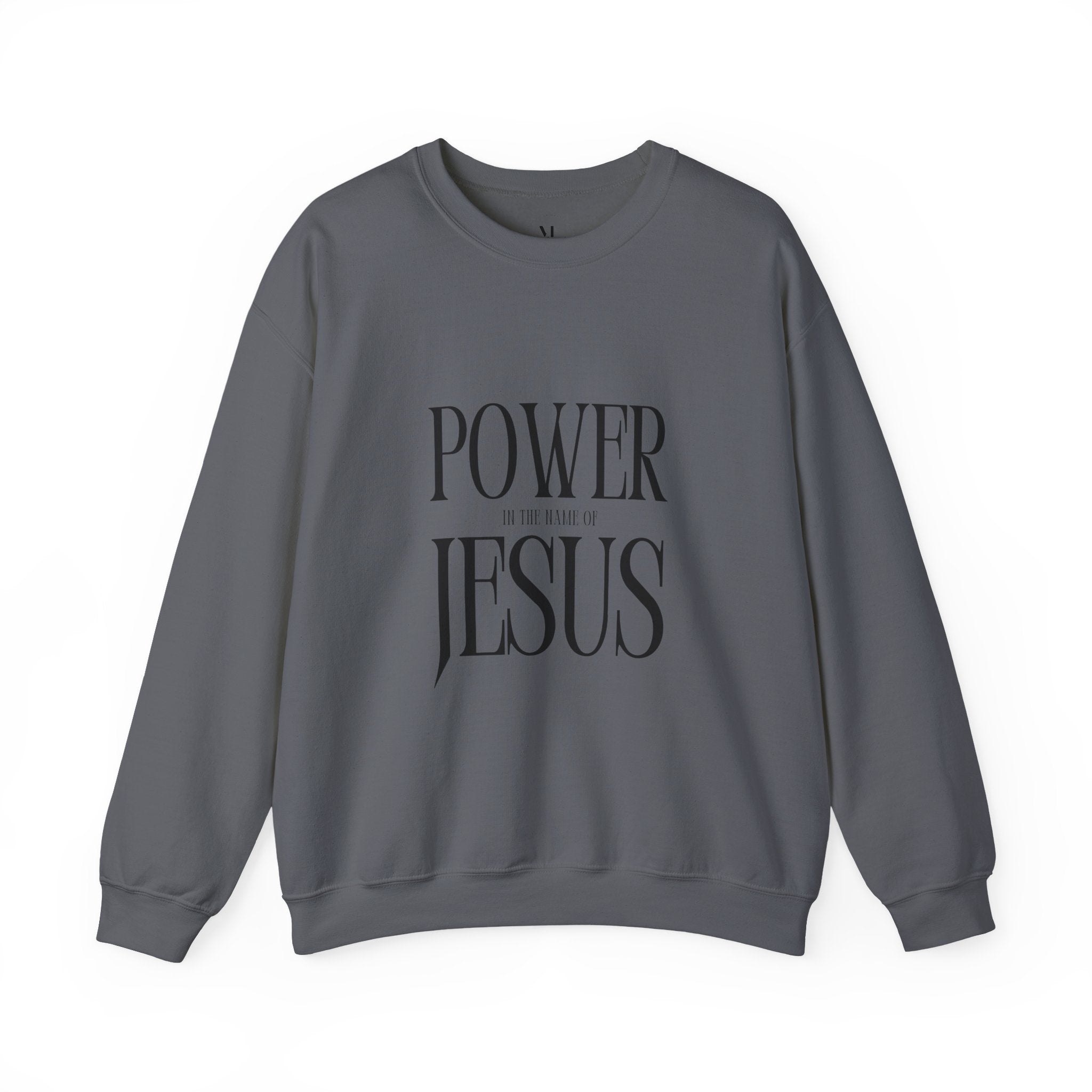 Power Jesus typography sweatshirt | Faith Christian crewneck