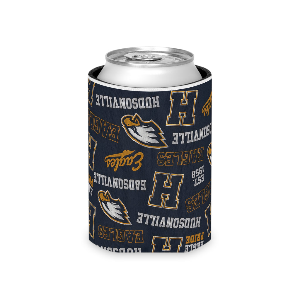 Can Cooler — Hudsonville Eagles Patterned Neoprene Can Koozie