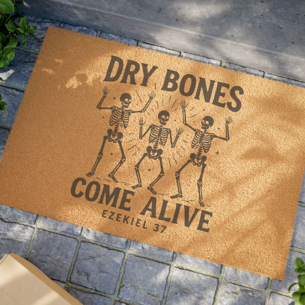 Dry Bones Come Alive Welcome Mat