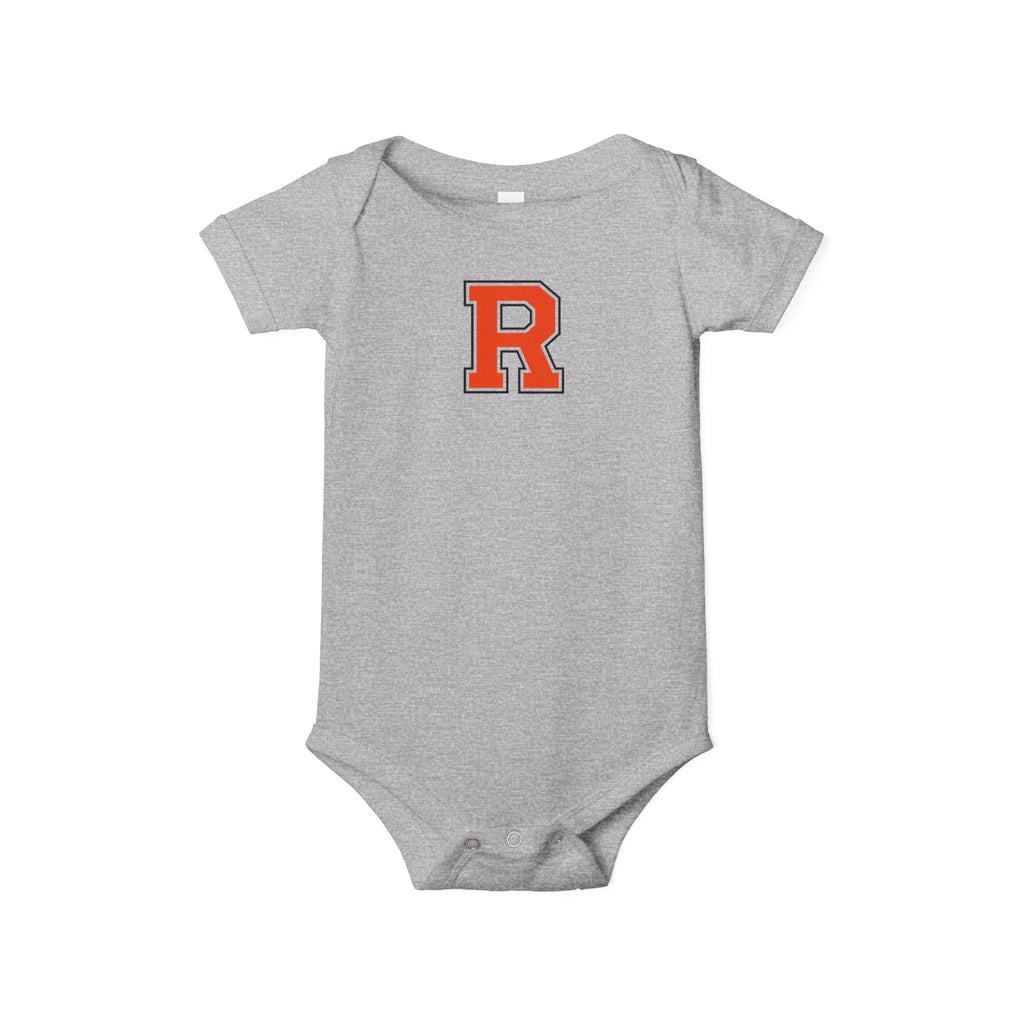 Infant One-Piece Bodysuit – Classic Red Varsity “R” Baby Jersey