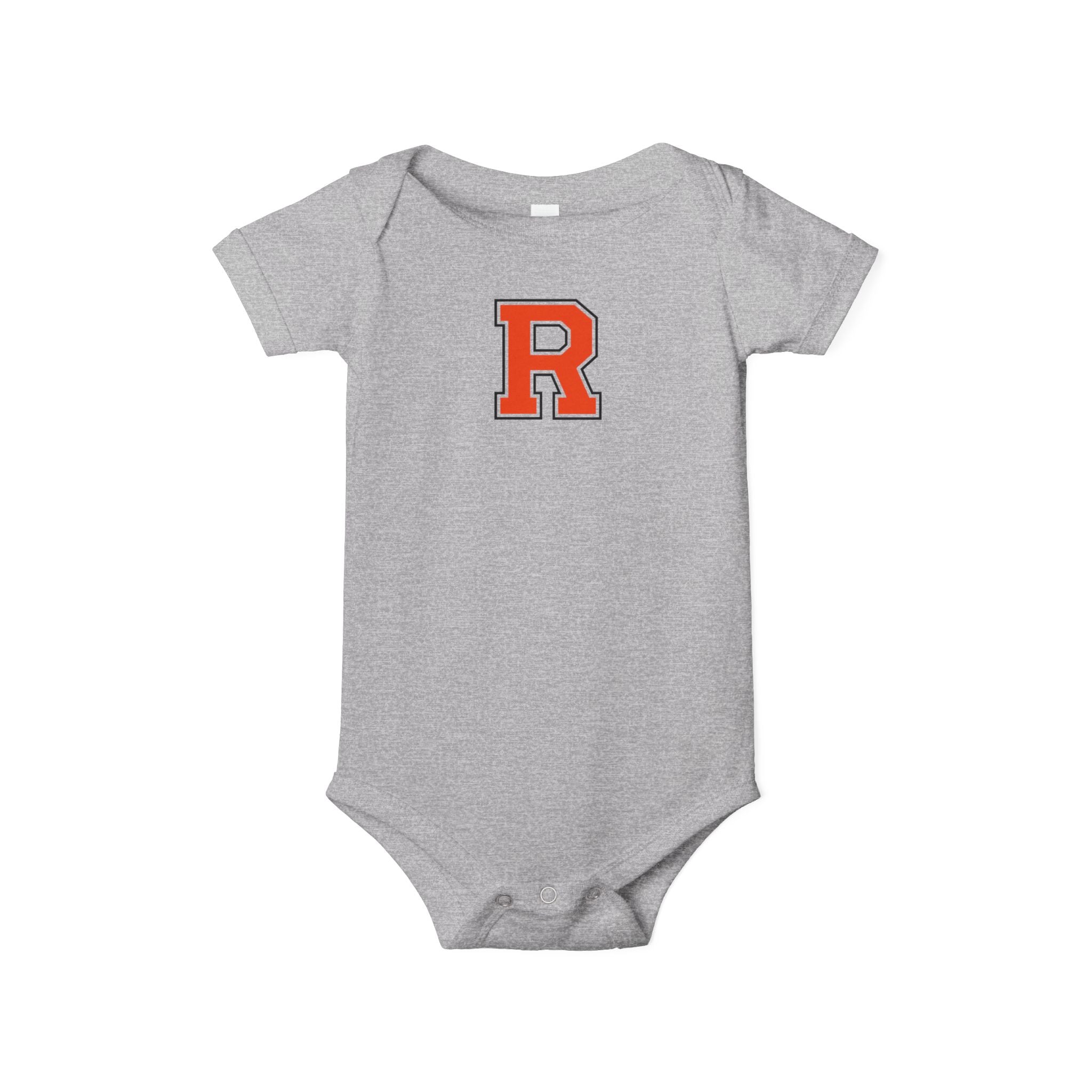 Infant One-Piece Bodysuit – Classic Red Varsity “R” Baby Jersey