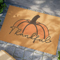 Thankful Pumpkin Welcome Mat