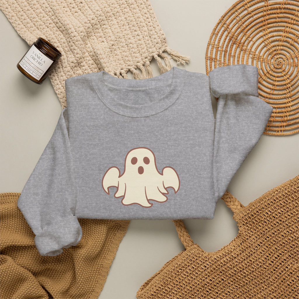 Ghost Graphic Sweatshirt — Cute Halloween Crewneck