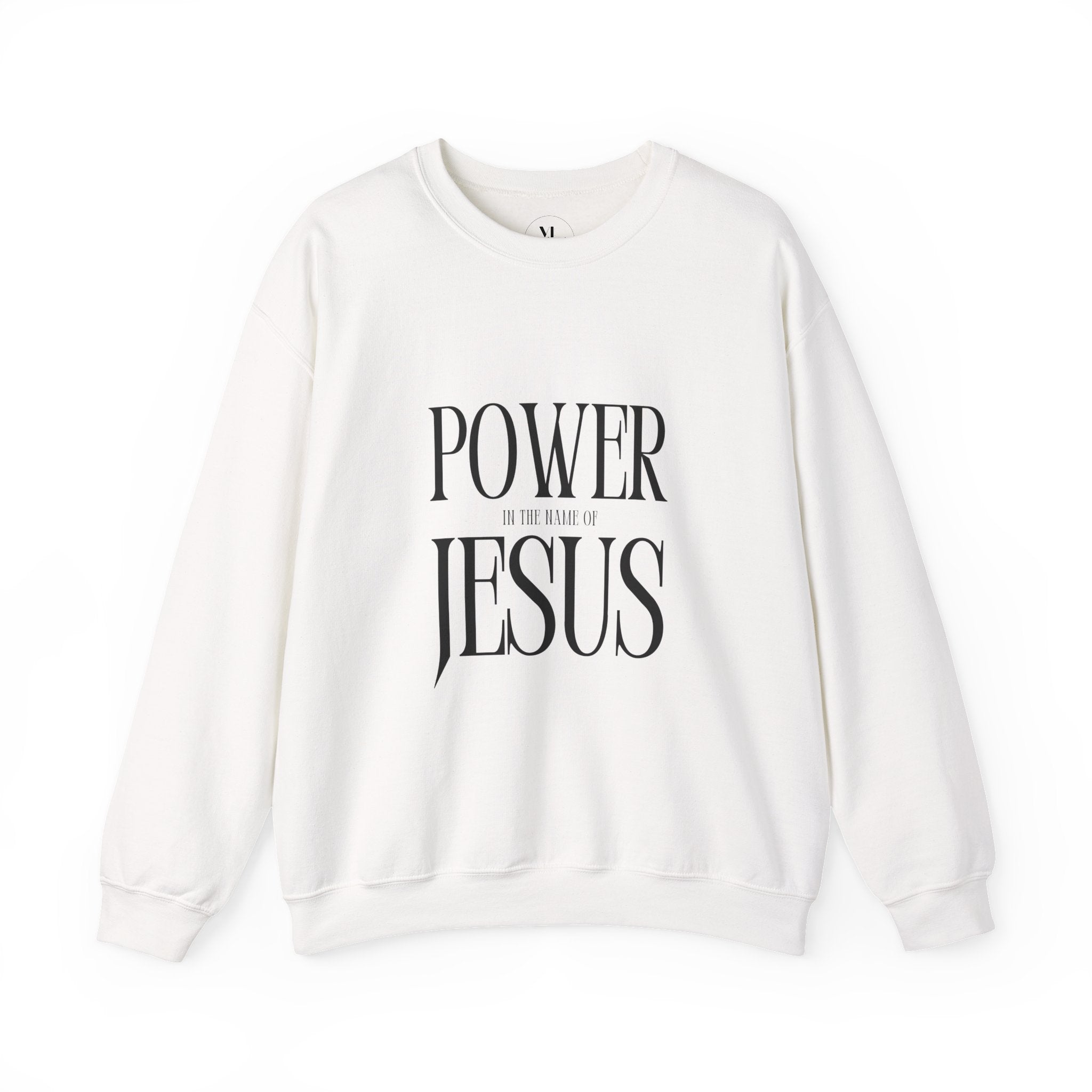 Power Jesus typography sweatshirt | Faith Christian crewneck