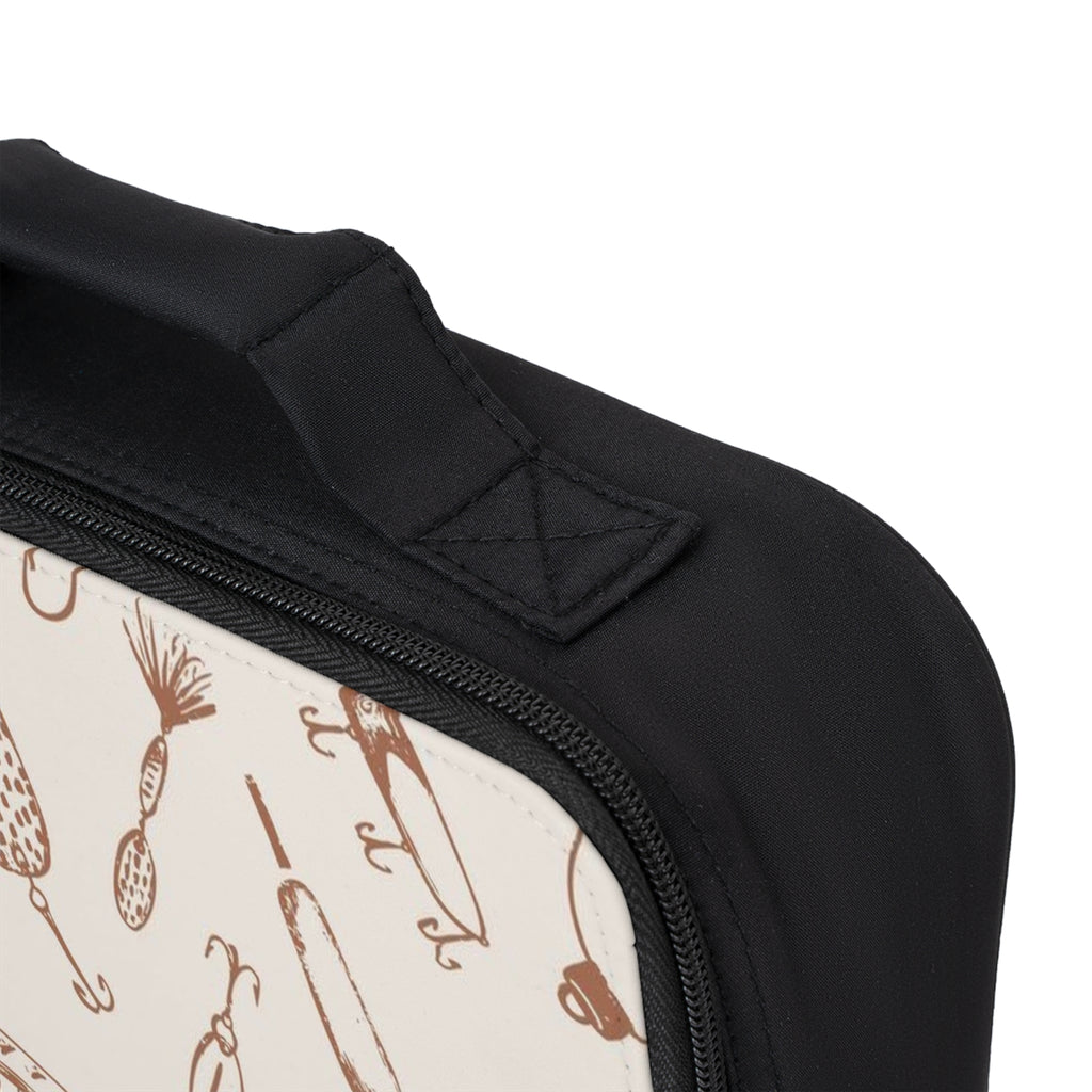 Lunch Bag — Retro Fishing Lures Pattern Insulated Kids & Adult Bento Tote
