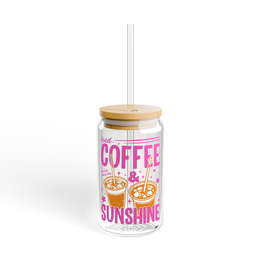 Coffee & Sunshine 16oz Sipper Glass