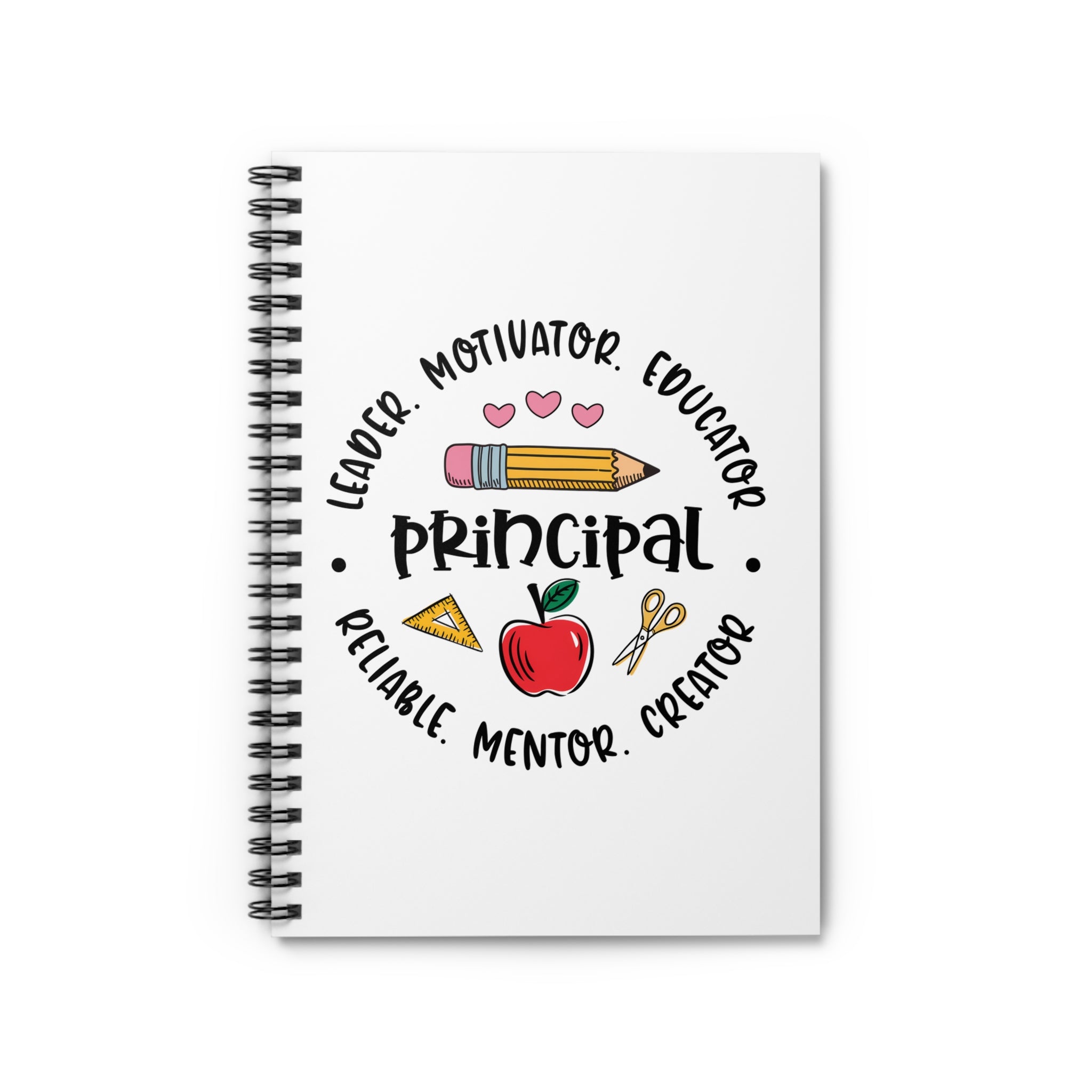 Principal Appreciation Notebook — Leader • Mentor • Educator Spiral Journal