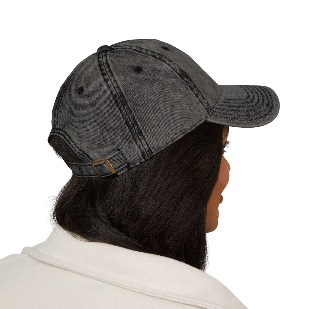 Vintage Embroidered 'H' Cap — Washed Grey Baseball Hat