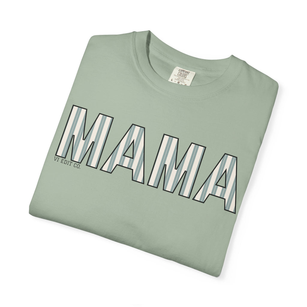 MAMA block letters T-Shirt | Retro Outline Typography, Mother's Day