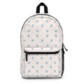Blue Petal Pattern Backpack — Lightweight Floral School & Travel Bag