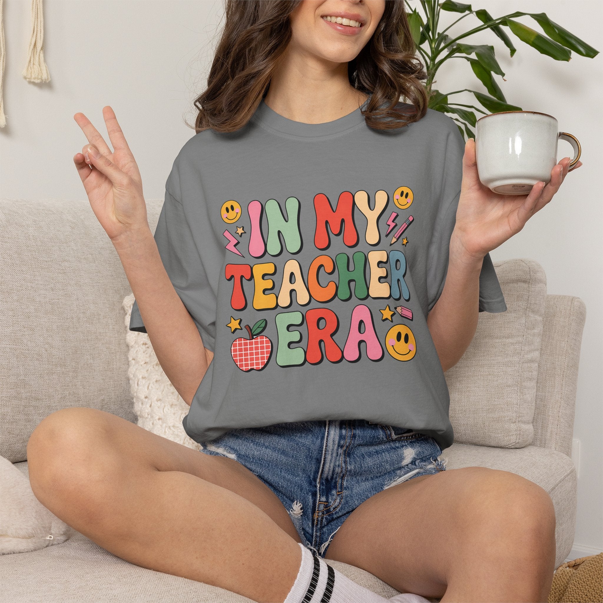 Teacher Era T-Shirt — Cute Retro "In My Teacher Era" Graphic Tee for Educators