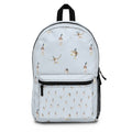 Duck Pattern Backpack — Pastel Wildlife Print School & Travel Bag