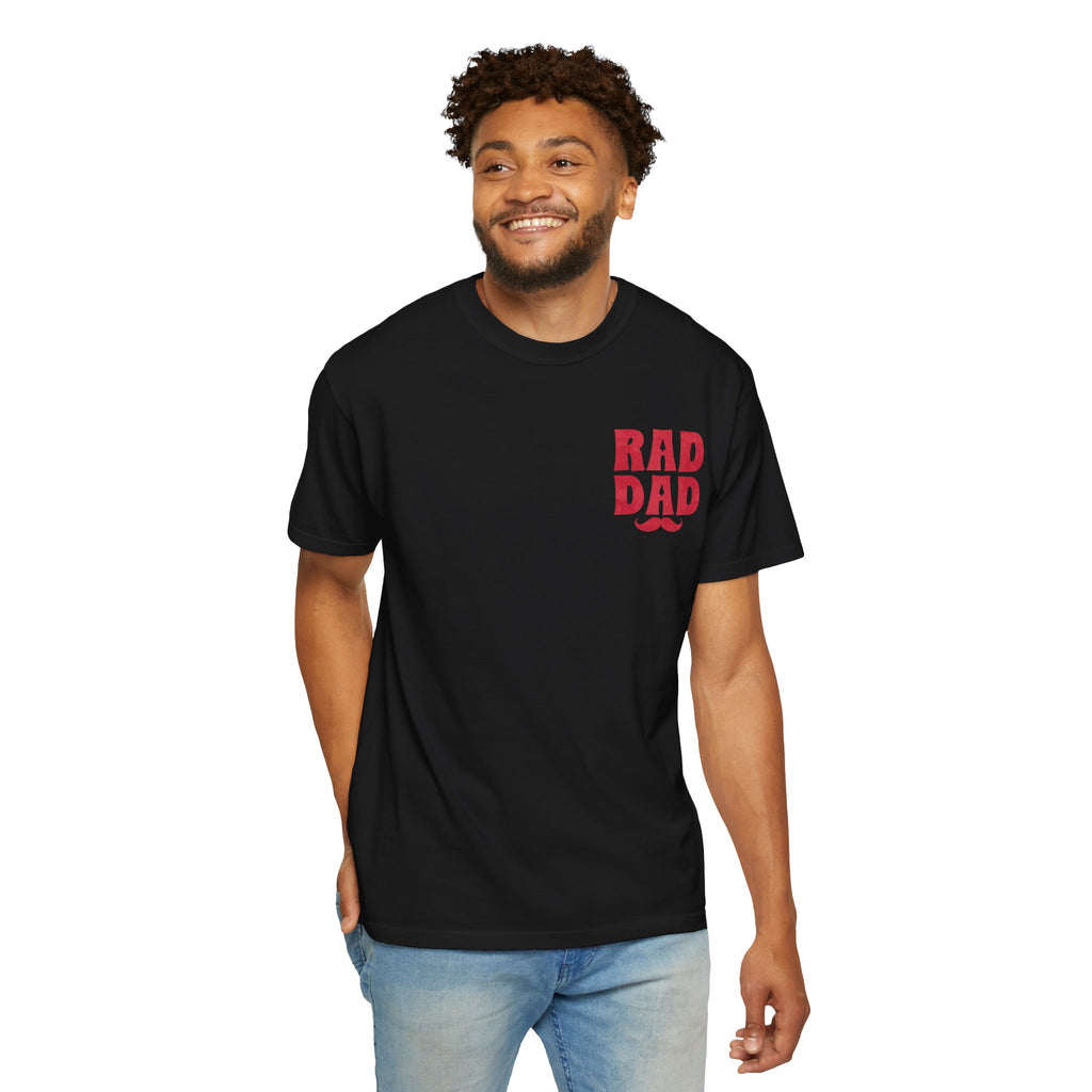Rad Dad T-Shirt with Mustache Graphic — Father’s Day Gift Tee