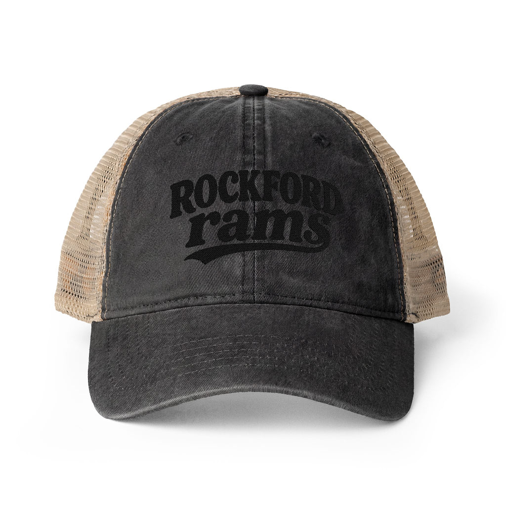 Rockford Rams Washed Mesh-Back Cap