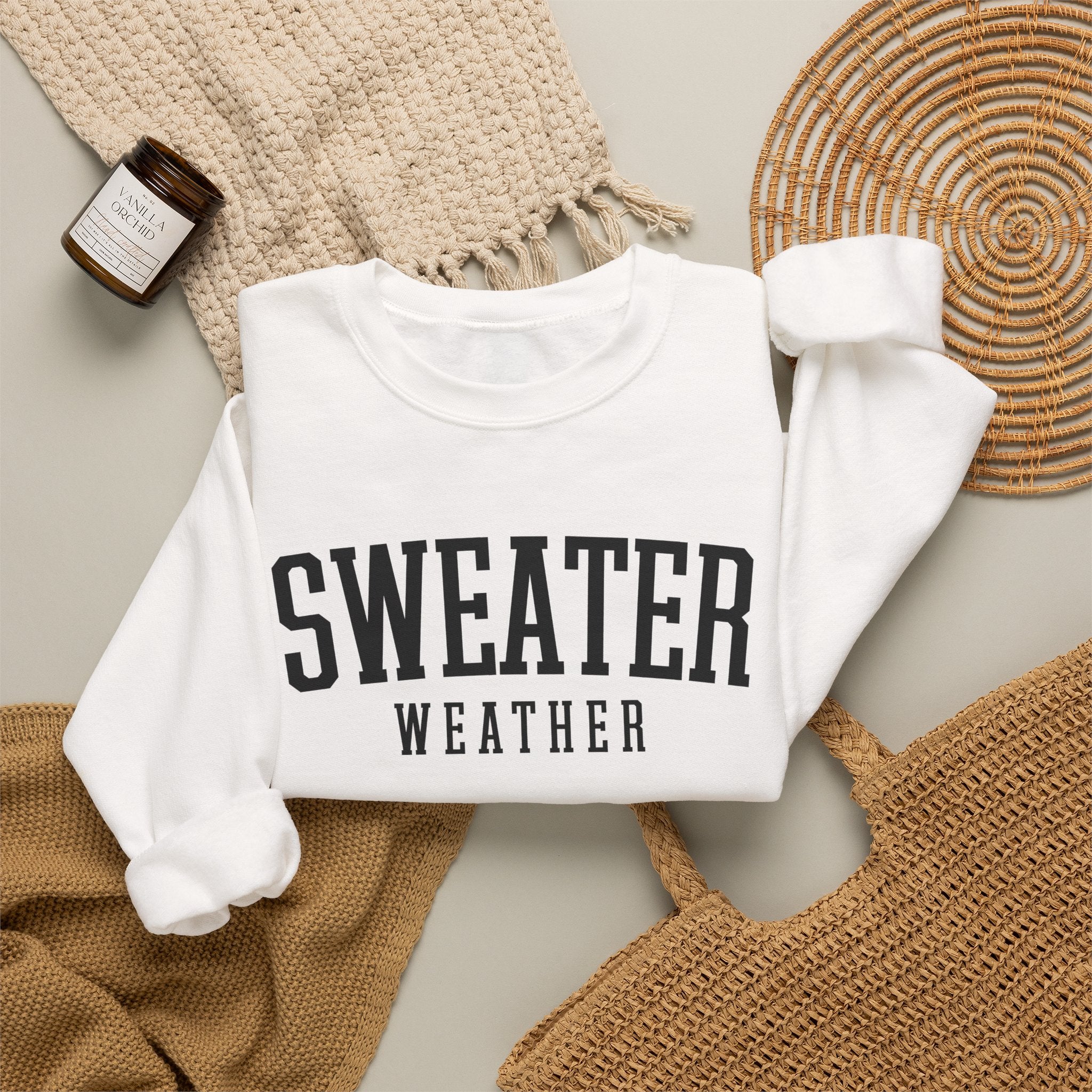 Sweater Weather Crewneck Sweatshirt – Cozy Fall Pullover