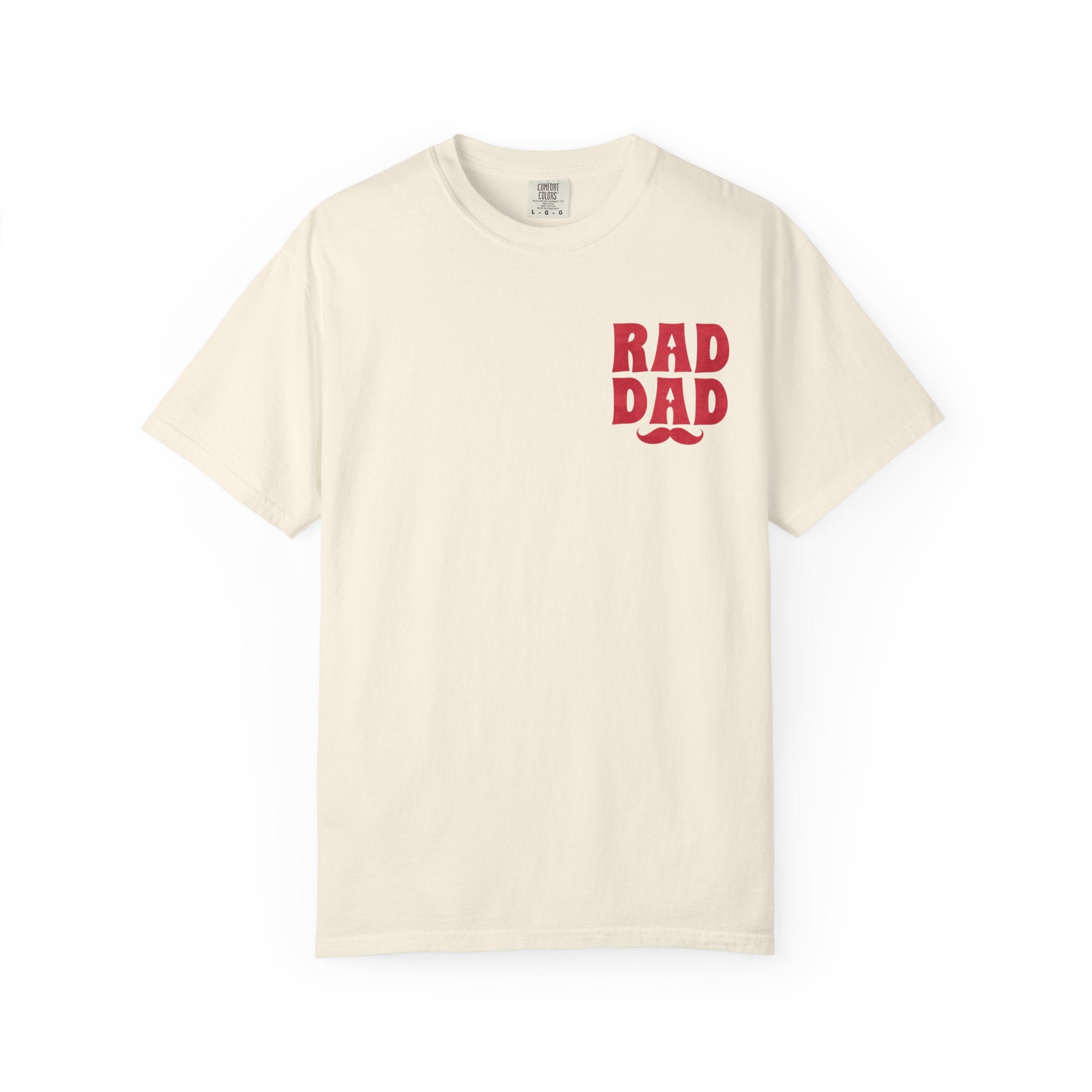 Rad Dad T-Shirt with Mustache Graphic — Father’s Day Gift Tee