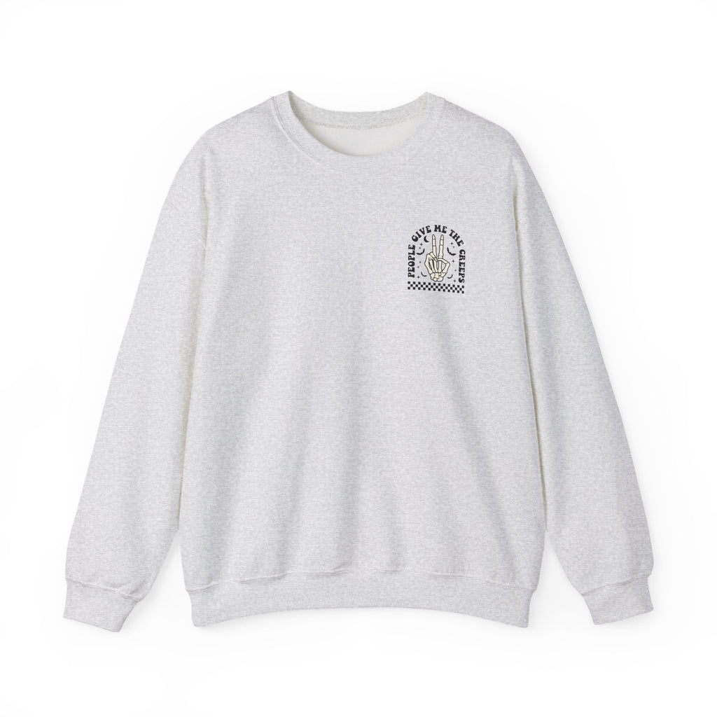 Crewneck Sweatshirt — "Out of My Mind" Minimal Vintage Graphic