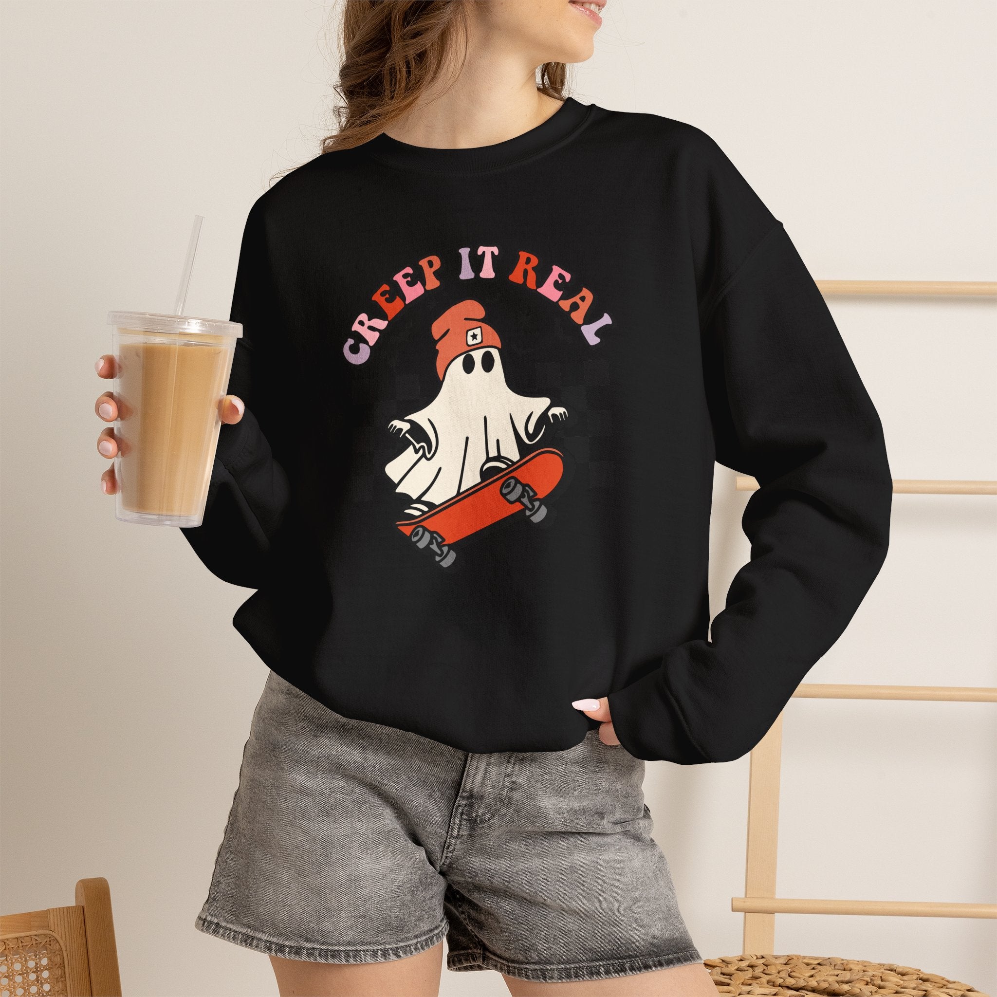 Keep It Real Skateboard Ghost Sweatshirt