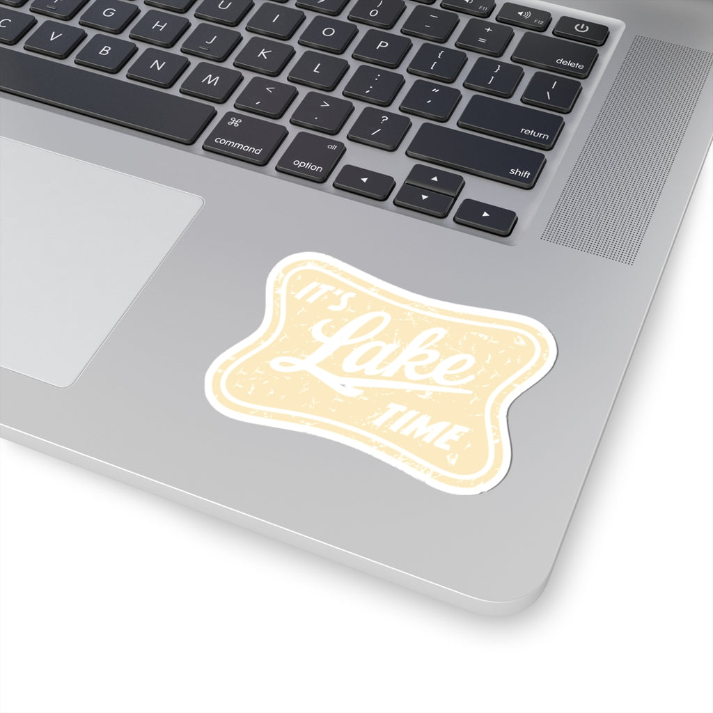 It's Lake Time Sticker — Vintage Lakeside Vinyl Kiss-Cut