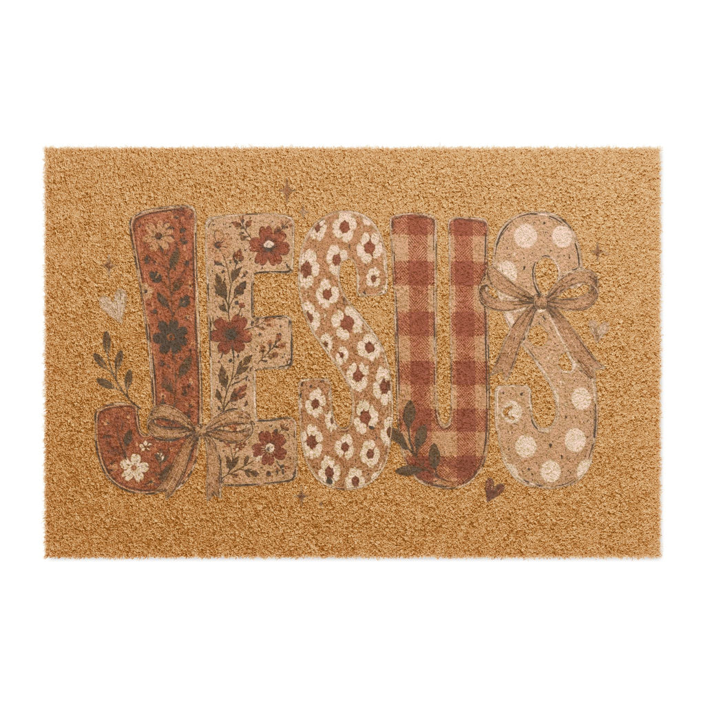 Jesus Fall Welcome Mat