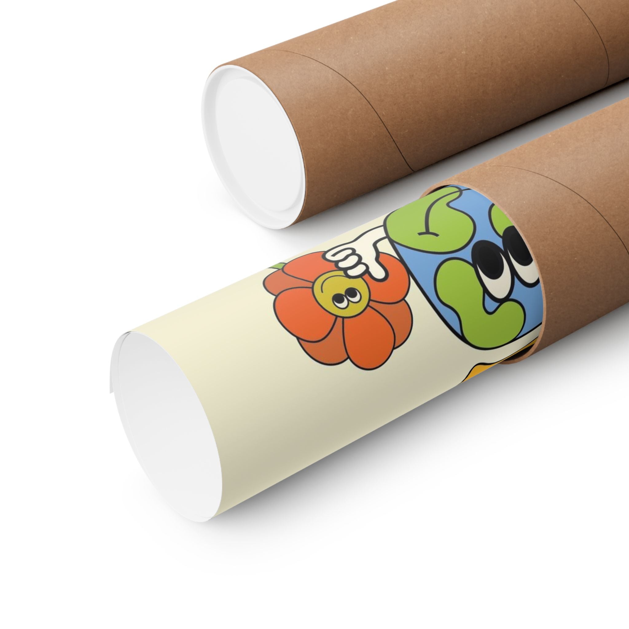 Inspirational Earth Cartoon Poster — “There Is Always Room To Grow” Matte Vertical Print