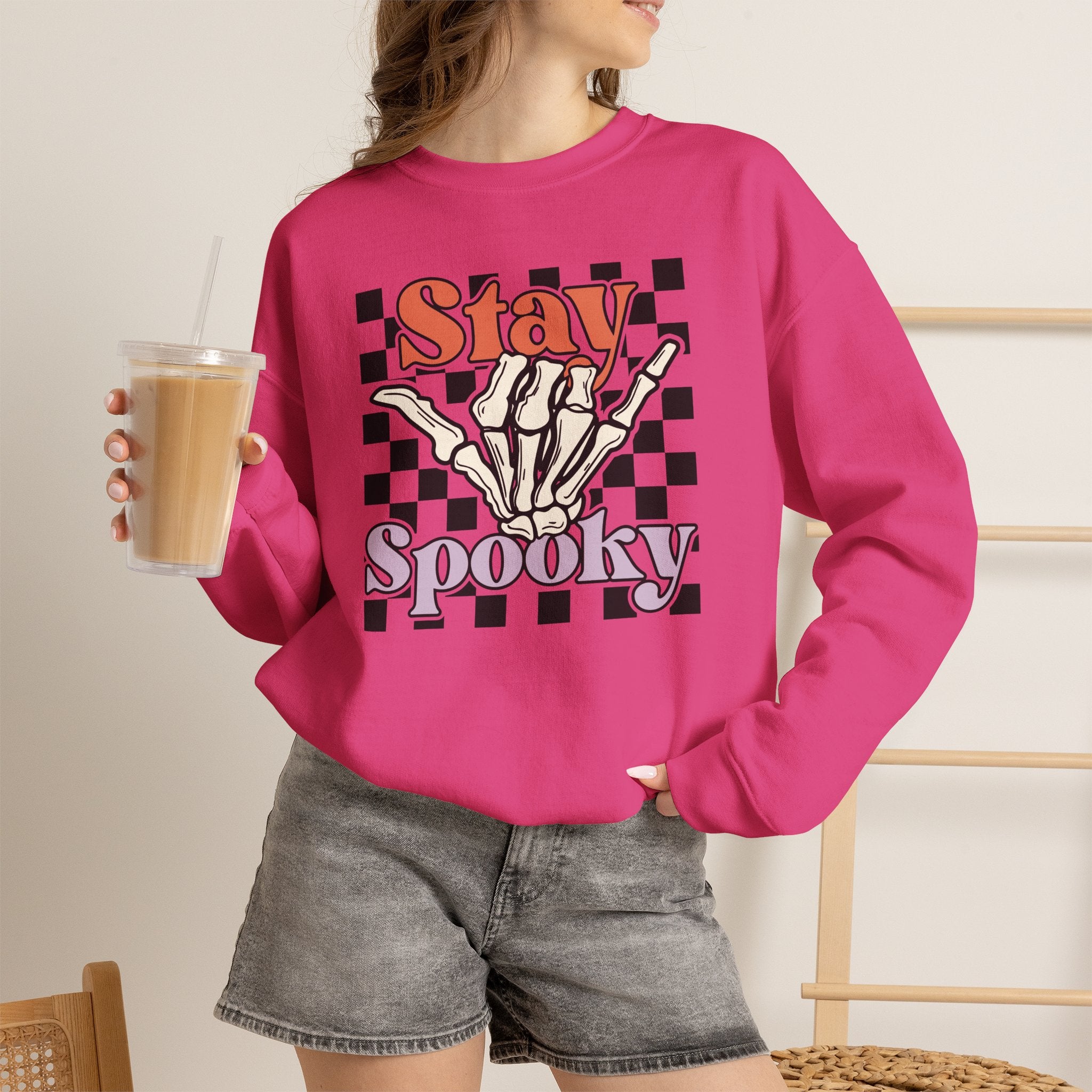 Stay Spooky Skeleton Crewneck