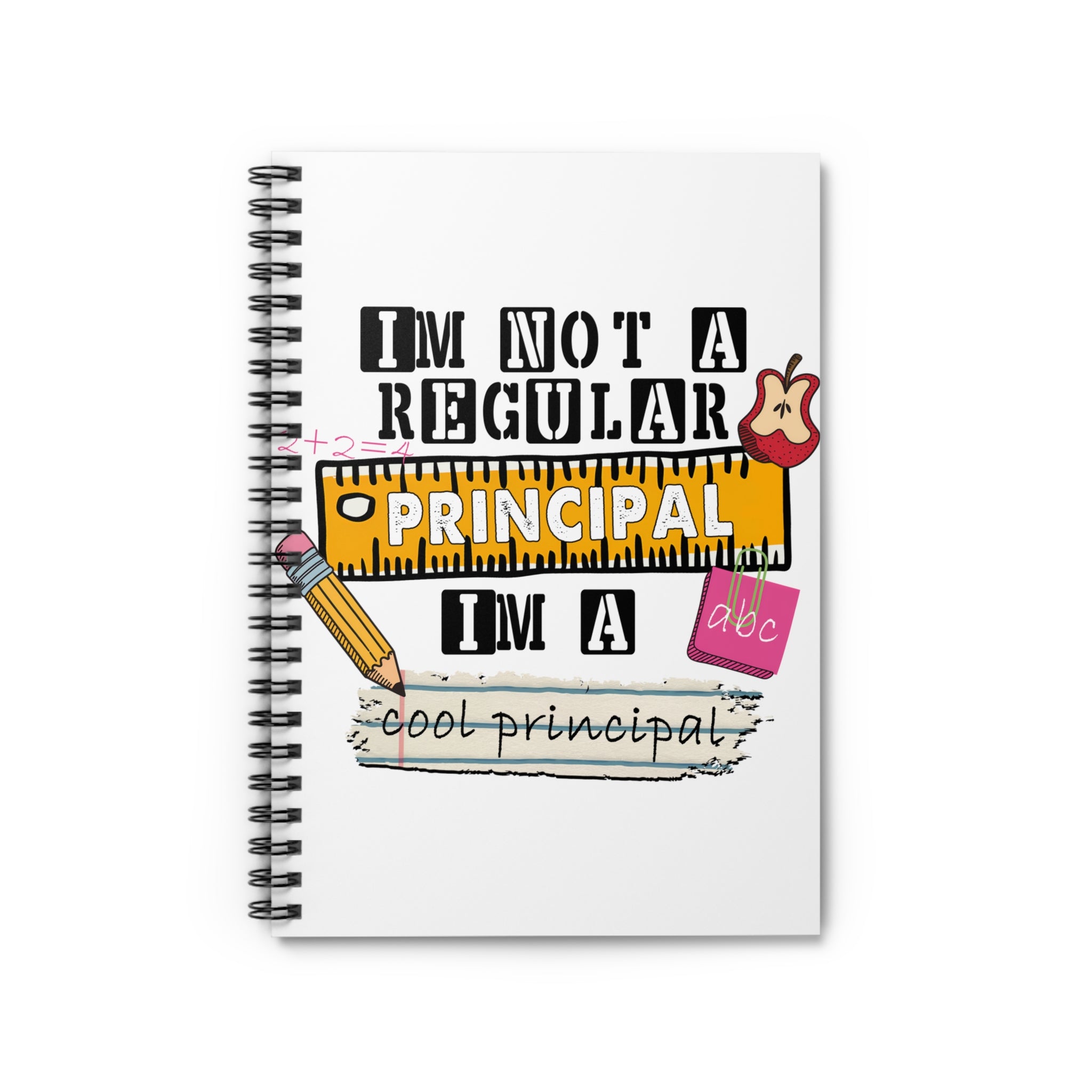Cool Principal Spiral Notebook — "I’m Not a Regular Principal, I’m a Cool Principal" Teacher Gift