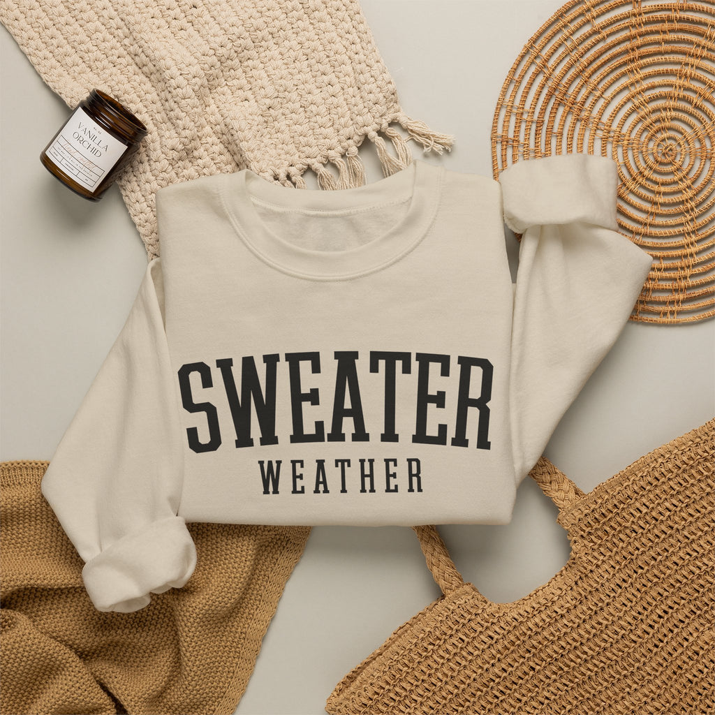 Sweater Weather Crewneck Sweatshirt – Cozy Fall Pullover