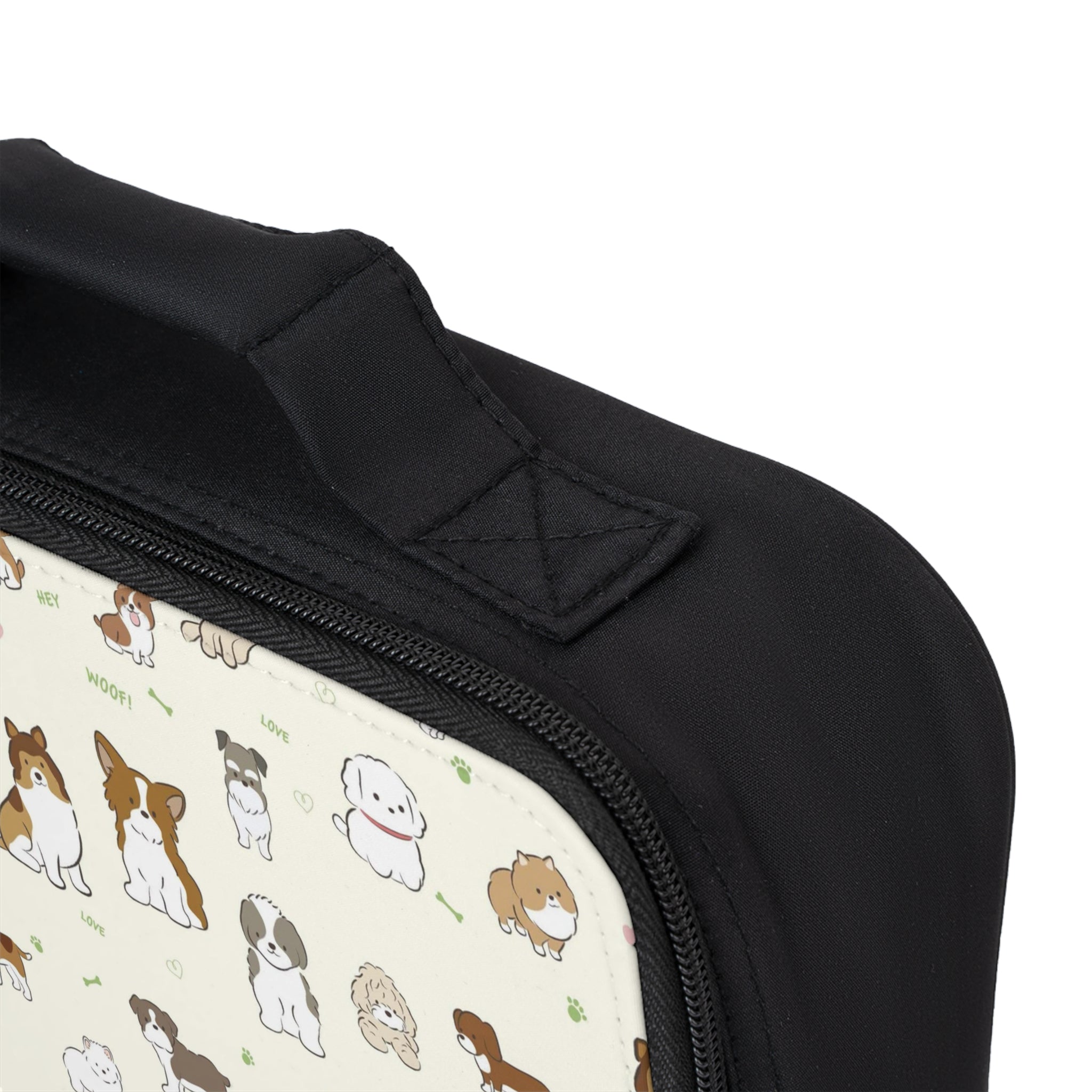 Cute Cartoon Dogs Lunch Bag – Insulated Puppy Pattern Bento Tote