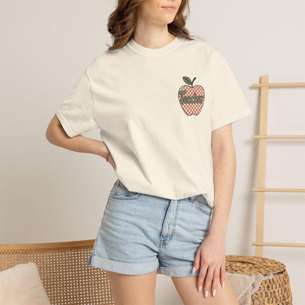 Apple Checkerboard Graphic T-Shirt