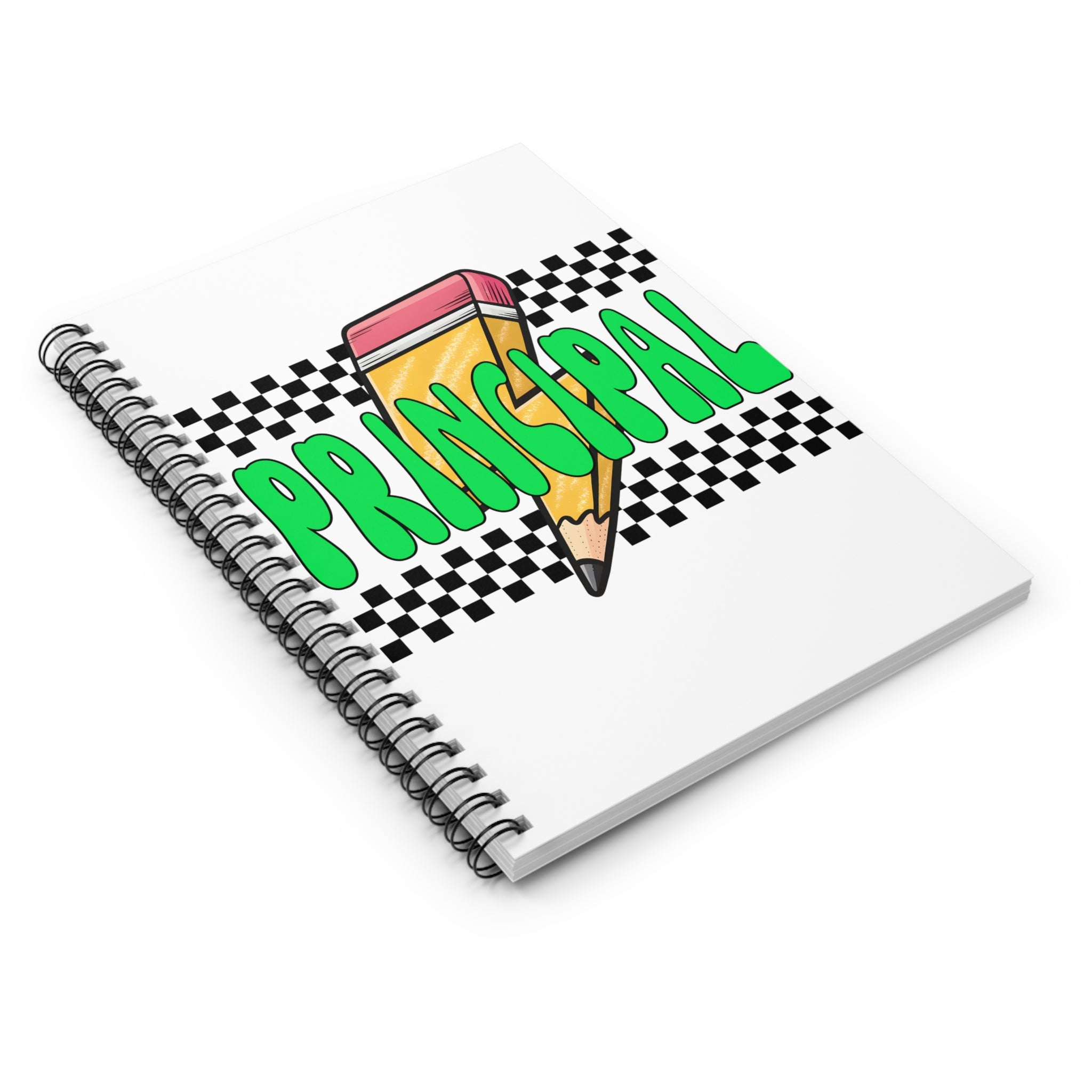 Principal Pencil Spiral Notebook — Teacher Gift, School Admin Journal
