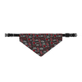 Clip-On Pet Bandana — Black & Red 'All I Want for Christmas is My Cat' Holiday Pattern