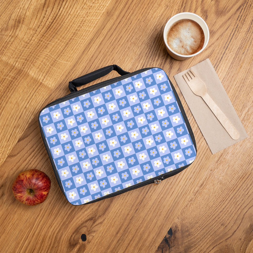 Floral Checker Lunch Box