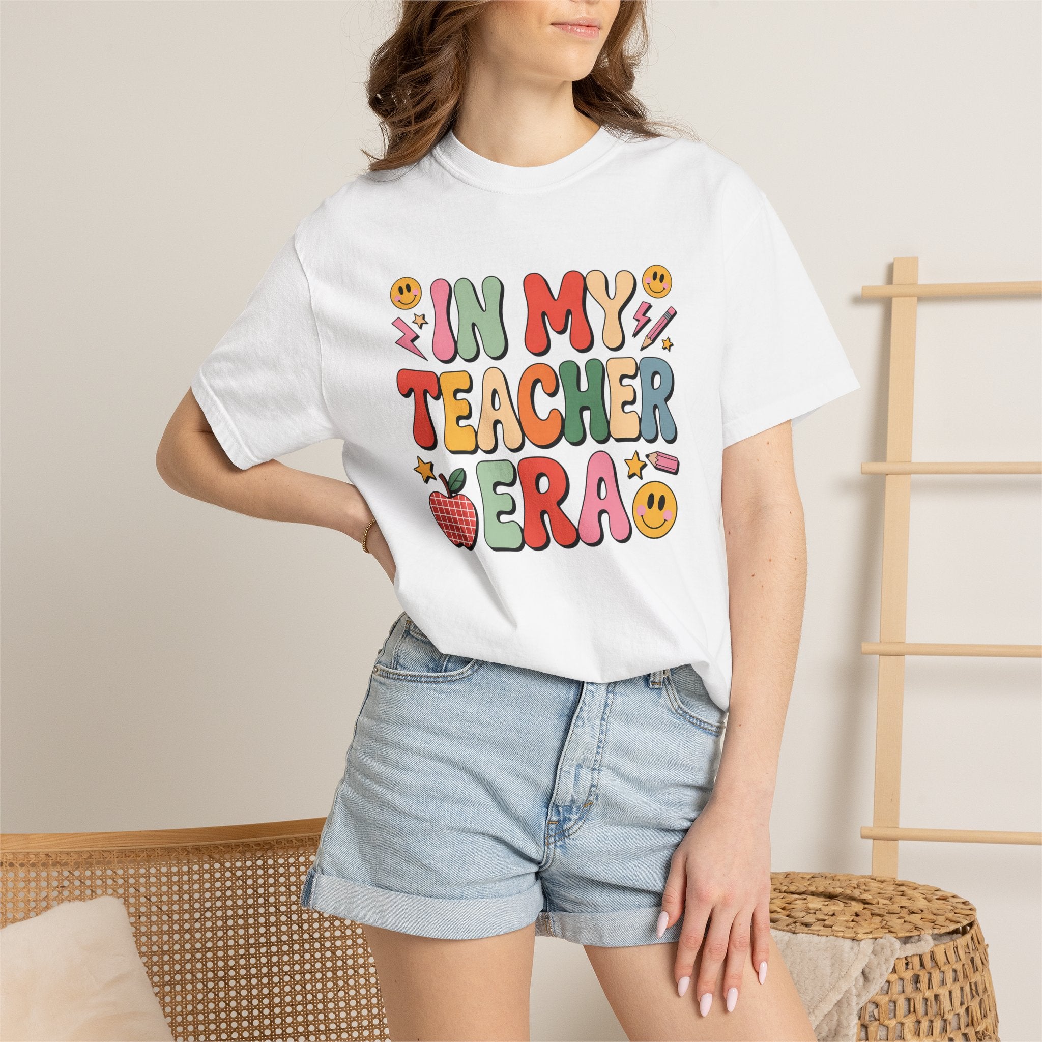 Teacher Era T-Shirt — Cute Retro "In My Teacher Era" Graphic Tee for Educators