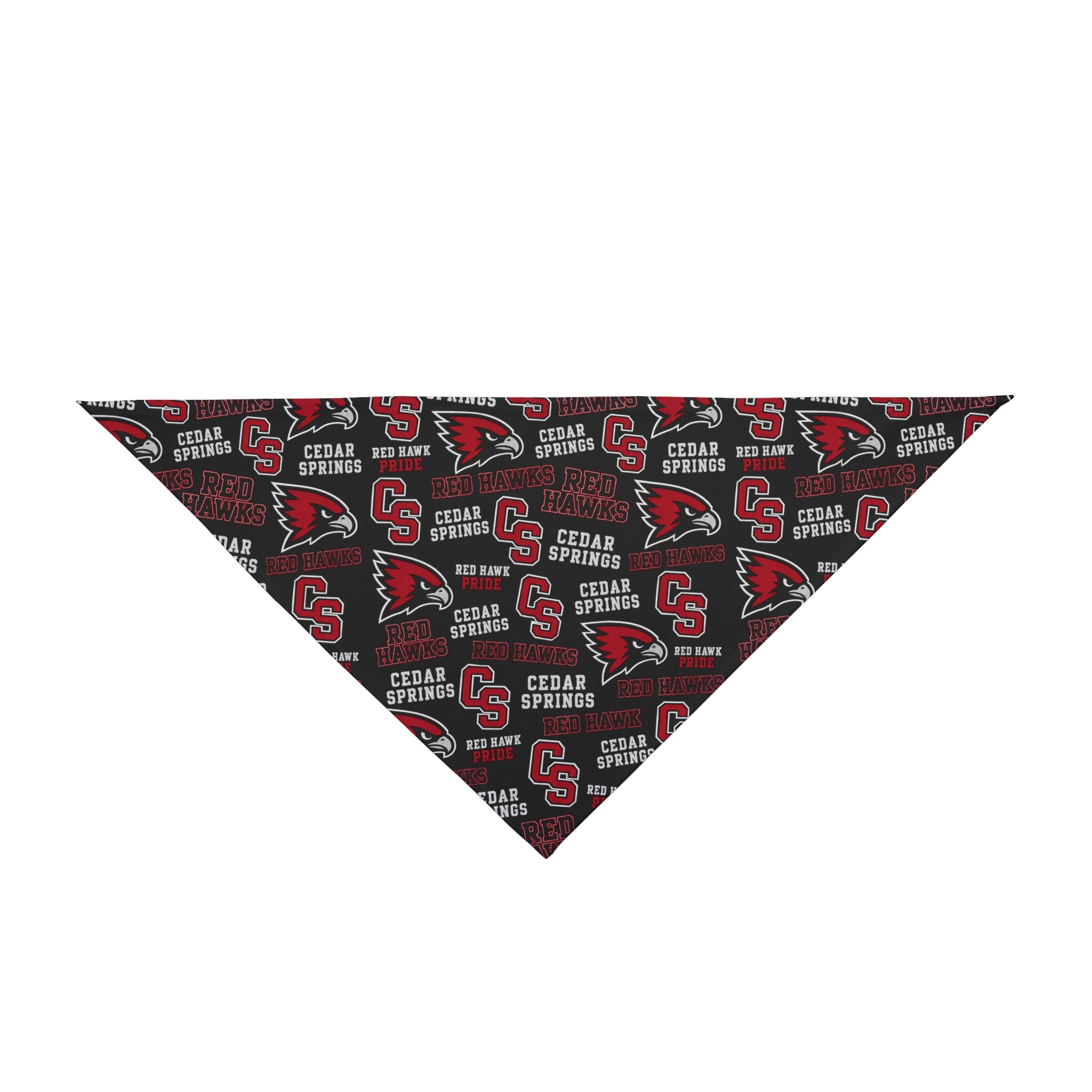 Cedar Springs Cardinals Pet Bandana – School Spirit Triangle Bandana for Dogs & Cats