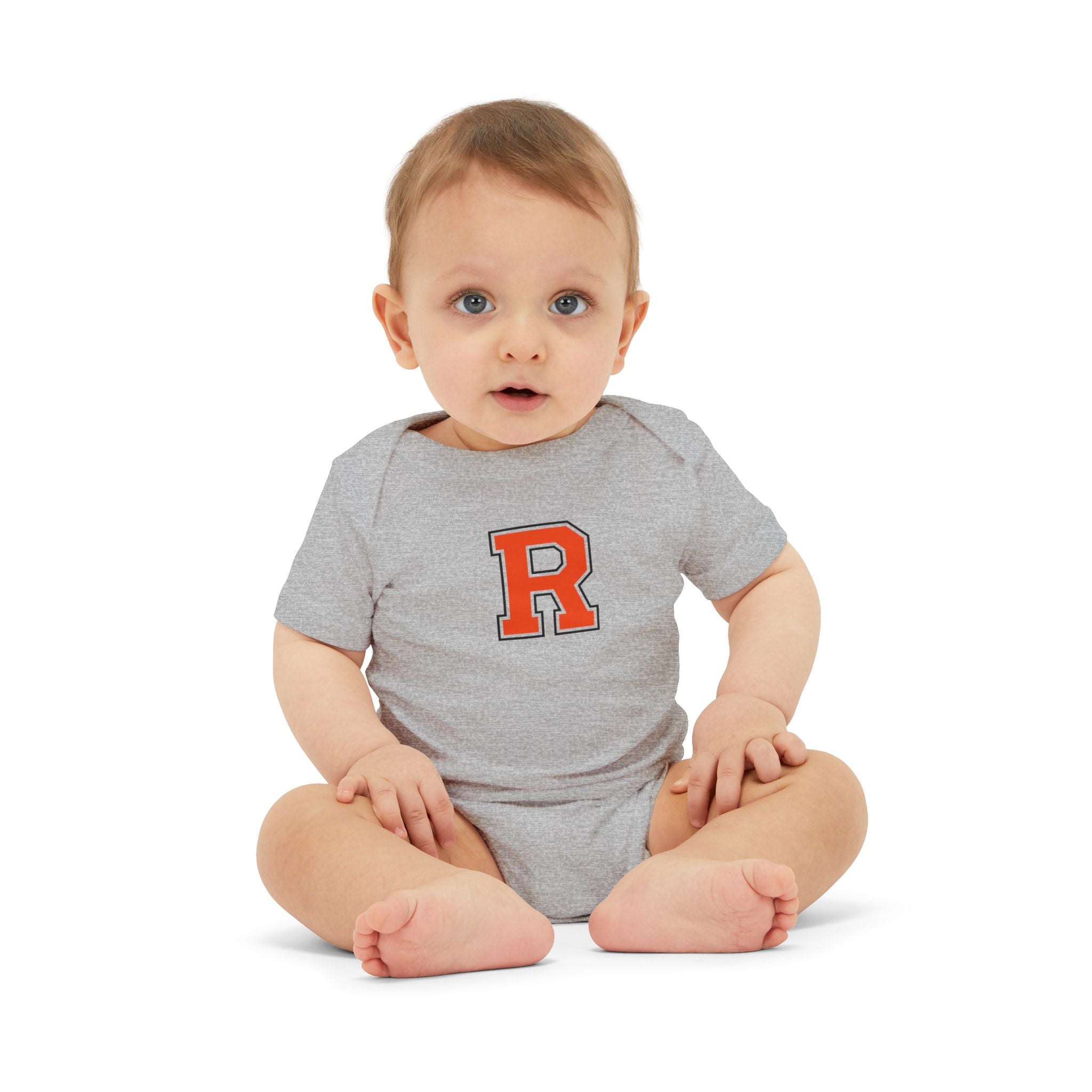 Infant One-Piece Bodysuit – Classic Red Varsity “R” Baby Jersey