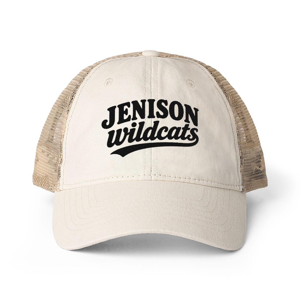 Jenison Wildcats Washed Mesh-Back Cap